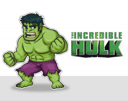 The Hulk - Clipart, Sticker, Avengers, Marvel, Superhero ...