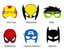 Mask clipart marvel - Pencil and in color mask clipart marvel