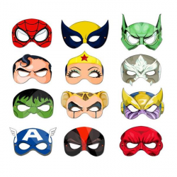 Buy DIY Printable Masks - Super Heroes And Villains Collection 1 at ...