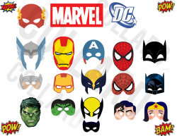 Mask clipart marvel - Pencil and in color mask clipart marvel