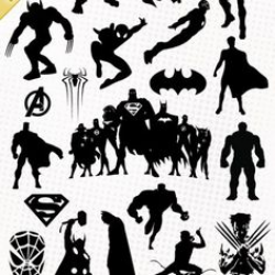 Marvel Avengers - Fichiers SVG, EPS, Silhouette Studio et DXF ...