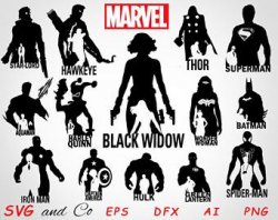 SALE! The Avengers clipart set - marvel SVG file - iron man instant ...