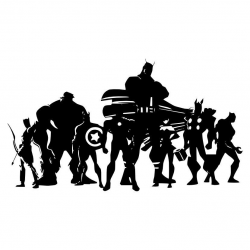 Avengers Vinyl Wall Large Decal Silhouette. $40.00, via Etsy. I may ...