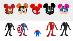 Mickey Mouse Superheroes Wrong Heads Finger Family || Avengers ...