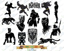 Marvel Black Panther SVG pack Black Panther Marvel svg Black Panther ...