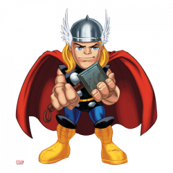 Thor Poster Marvel Super Hero Squad Clipart