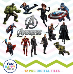 Avengers Clipart Avengers PNG Marvel Superheroes Files