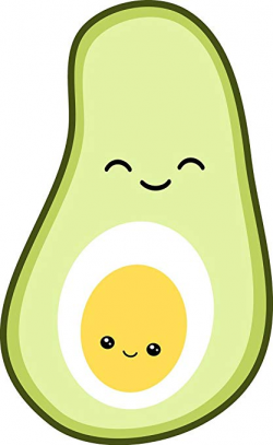 Amazon.com: Cute Adorable Egg And Avocado Couple Combination Cartoon ...