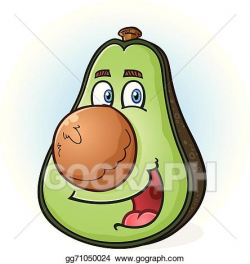 Vector Stock - Avocado cartoon character. Stock Clip Art gg71050024 ...