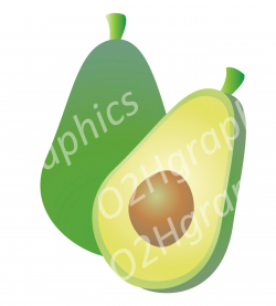 Avocado Fruit Clipart Vector Stock Image PNG & JPEG Format For ...