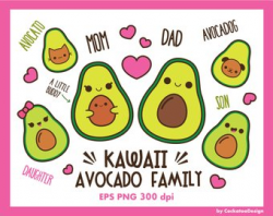 Cute avocado art | Etsy