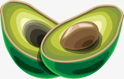 Green Cartoon Avocado, Green, Cartoon, Avocado PNG Image and Clipart ...