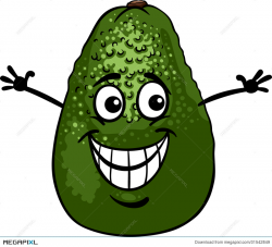 Funny Avocado Fruit Cartoon Illustration Illustration 31542849 ...