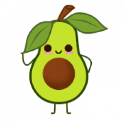 Happy avocado clipart images gallery for free download ...
