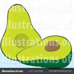 Avocado Clipart #17225 - Illustration by Maria Bell