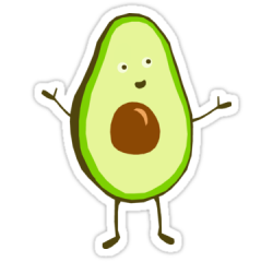 Mr Avocado' Sticker by Jesskielstra | Artwork, Artsy and Watercolor