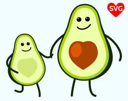 Avocado svg | Etsy