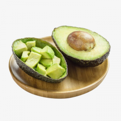 Cut Avocado, Slit, Avocado, Wooden Tray PNG Image and Clipart for ...