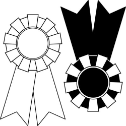 award ribbon clipart black and white 3 | Clipart Station