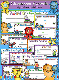 Award certificates, clip art, printables and reminders for teachers ...