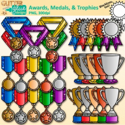 Classroom Award Clip Art: Medals for International Games {Glitter Meets  Glue}