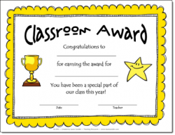 Classroom Awards Make Kids Feel Special!