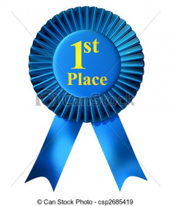 first place ribbon clipart first place ribbon blue ribbon award with ...
