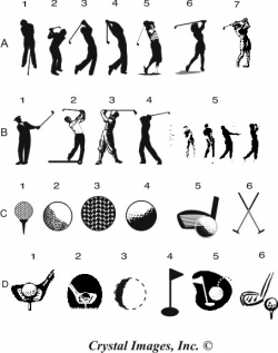 Personalized Golf Clip Art from Crystal Images, Inc.