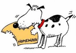dog eating homework clipart - Homework or no homework writing piece ...