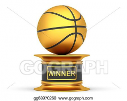 Stock Illustration - Award basketball trophy cup. Clipart Drawing ...