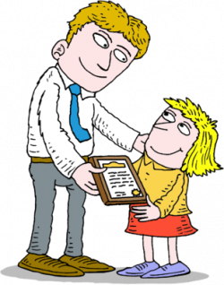 Image: Adult Giving Child Certificate | School Clip Art | Christart.com