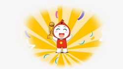 Cartoon Victory Champion Award, Cartoon, Break Through Success ...