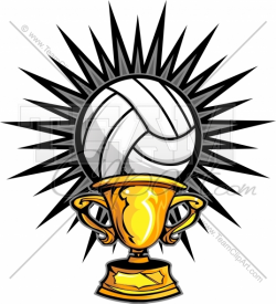 Volleyball Trophy Clipart Clipart Image.