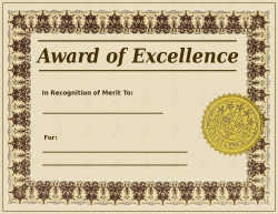 Blank Award Certificate Templates | Search Terms: awards, badge ...