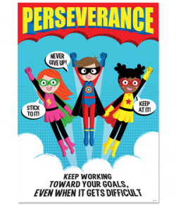 Creative Teaching Press - Perseverance Superhero Inspire U Poster