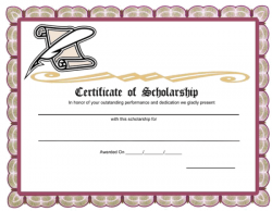 scholarship award certificates - Incep.imagine-ex.co
