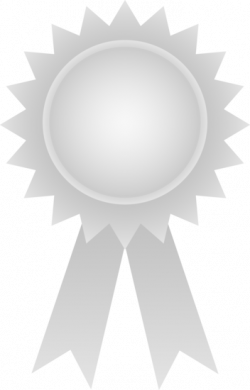 Silver Award Ribbon - Free Clip Art