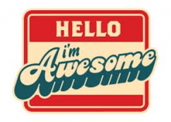 Hello Im Awesome | Free Images at Clker.com - vector clip art online ...