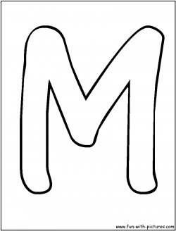 coloring page m | Bubble Letters M Coloring Page | Crafts for Kids ...