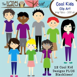 Cool Kids Set: Clip Art Graphics for Teachers | Clip art, Teacher ...