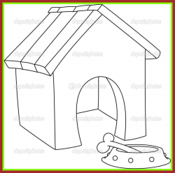 Awesome Dog Kennel Colouring Digital Stamps Pics Of Cage Clipart ...