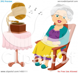 Awesome Clipart Graphic Of A Happy White Haired Senior Woman Sitting ...
