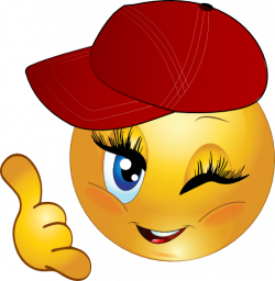 Cool Girl Call Me Smiley Emoticon Clipart | i2Clipart - Royalty ...