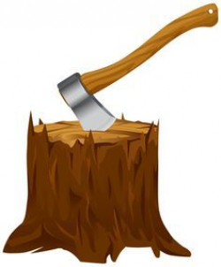 Tree Stump with Axe Clipart PNG Image | tattoo | Pinterest | Tree ...