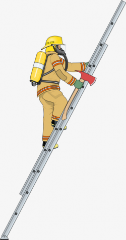 Workers hand-painted cartoon, Ladder, Ax, Yellow Helmet PNG Image ...