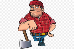Lumberjack Cartoon Royalty-free Clip art - The man with the axe png ...