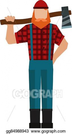 Vector Illustration - Lumberjack, woodman, woodcutter an ax ...
