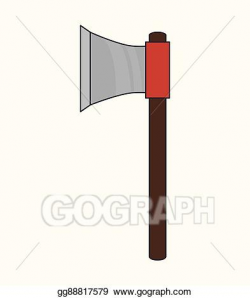 Vector Art - Ax tool isolated icon. Clipart Drawing gg88817579 - GoGraph