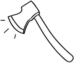 Black clipart axe - Pencil and in color black clipart axe