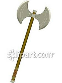 Double Headed Axe-labrys Clip Art Royalty Free Clipart Picture